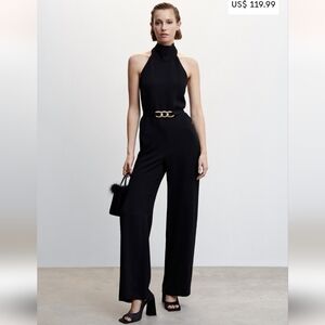 NWT Mango Halter Jumpsuit